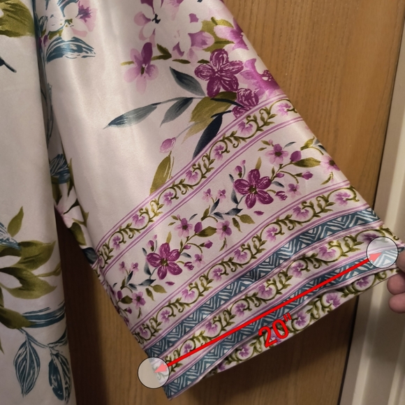 Oscar de la Renta pink label xl kimono style bathrobe - Picture 10 of 10